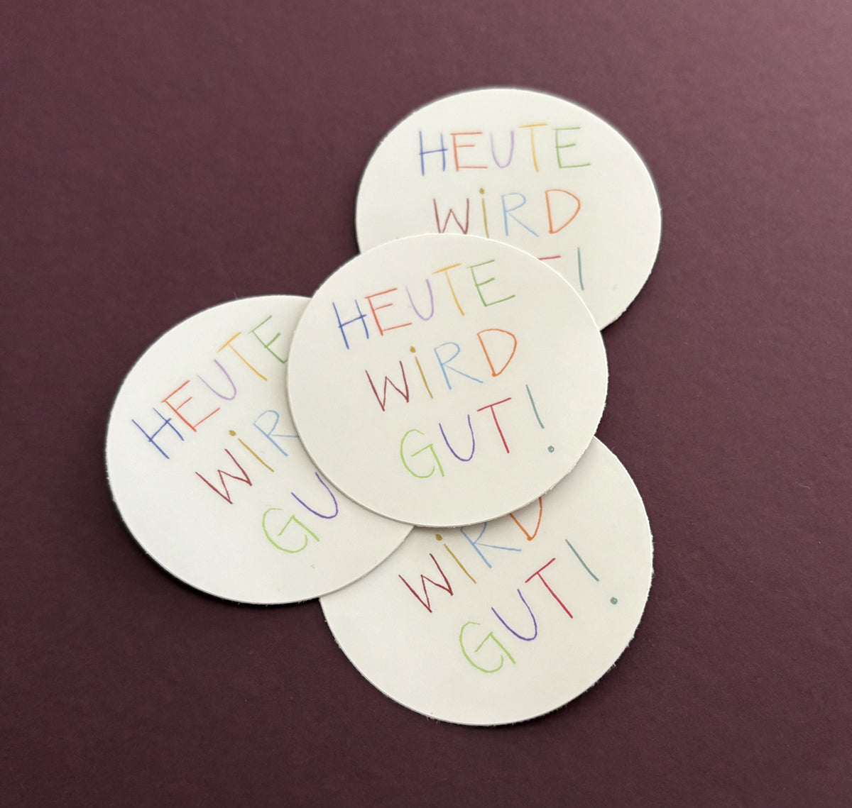 atelier gianna - Sticker "Heute wird gut" (5 Stück)