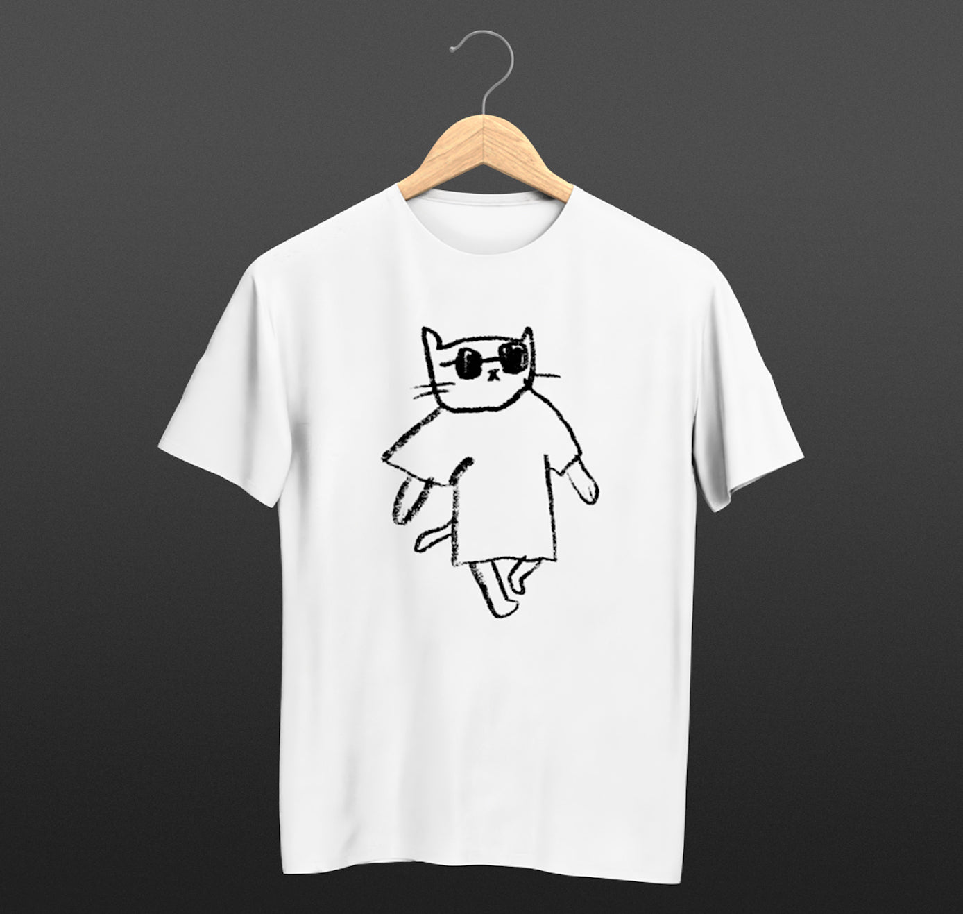 Olivier Samter - "Büsi-Shirt" (weiss) (Set)