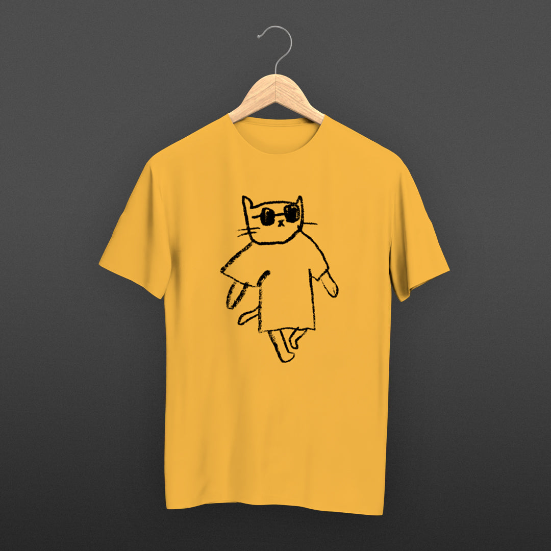 Olivier Samter - "Büsi-Shirt" (goldgelb) (Set)