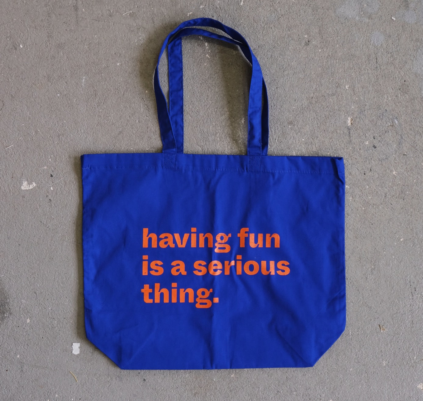 Büro Deuxtêtes - Tote Bag "SERIOUS ABOUT FUN" (2 Stück)