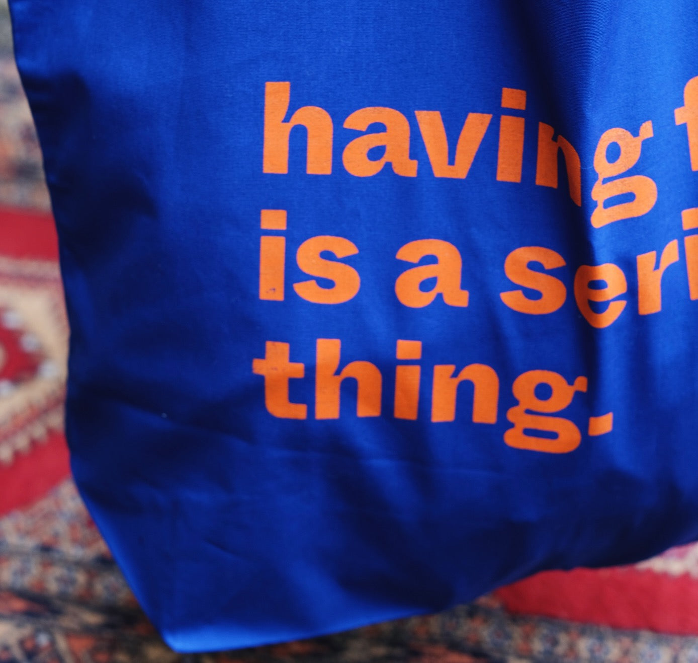 Büro Deuxtêtes - Tote Bag "SERIOUS ABOUT FUN" (2 Stück)