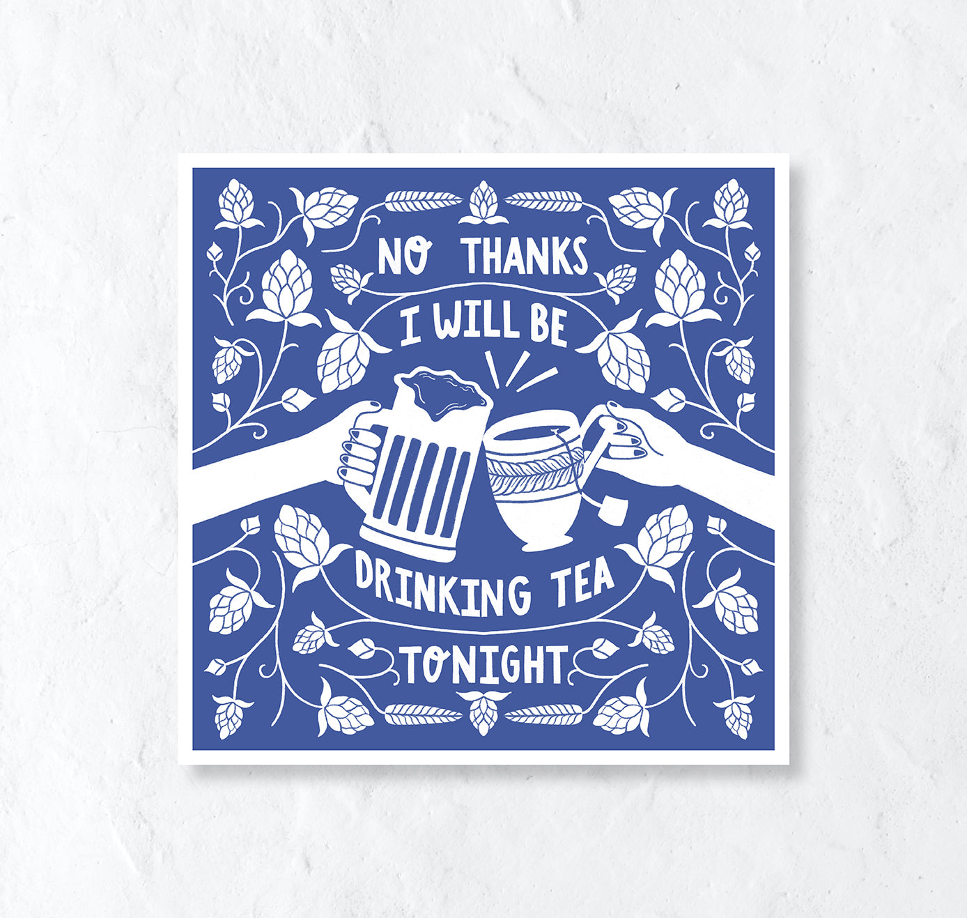 Carmen Saguer - Plakat "Drinking tea tonight" (5 Stück)