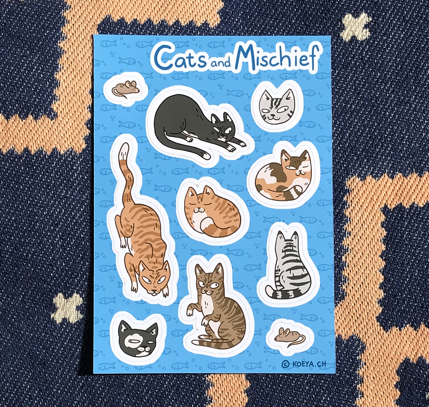 Yasmin König - Sticker "Cats and Mischief" (5 Stück)