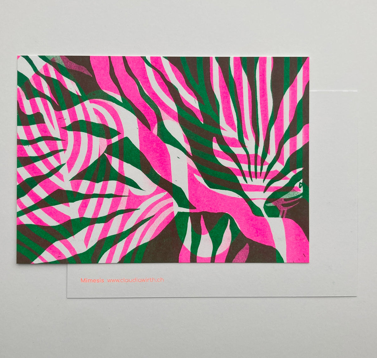 Claudia Wirth - Postkarte "Mimesis Schlange" (5 Stück)