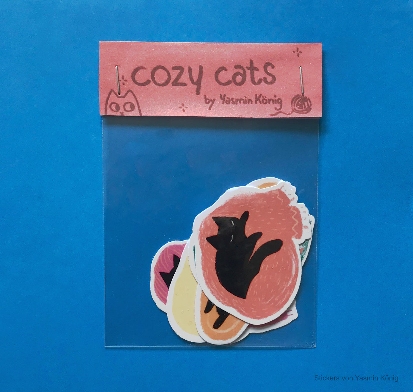 Yasmin König - Vinyl Sticker Set
"Cozy Cats" (5 Stück)
