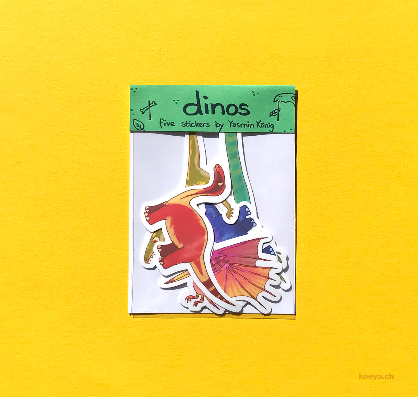 Yasmin König - Vinyl Sticker Set
"Dinos" (5 Stück)