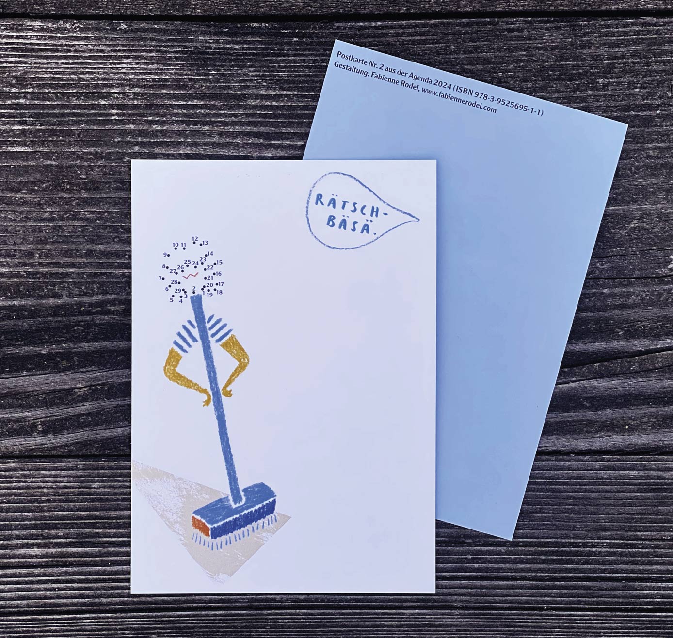 Edition Punktpunktpunkt - Postkarte "Nr. 2 aus der Agenda 2024" (5 Stück)