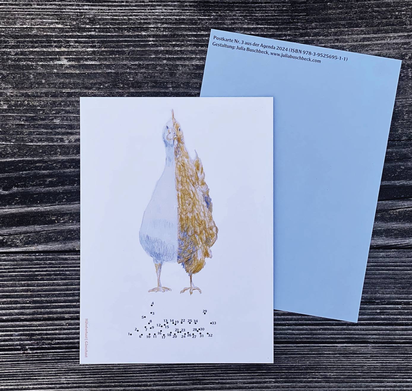 Edition Punktpunktpunkt - Postkarte "Nr. 3 aus der Agenda 2024" (5 Stück)