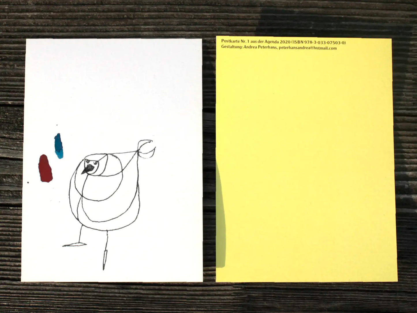 Edition Punktpunktpunkt - Postkarte "Nr. 1 aus der Agenda 2020" (5 Stück)