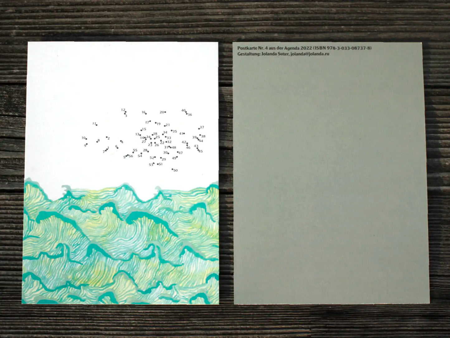 Edition Punktpunktpunkt - Postkarte "Nr. 4 aus der Agenda 2022" (5 Stück)