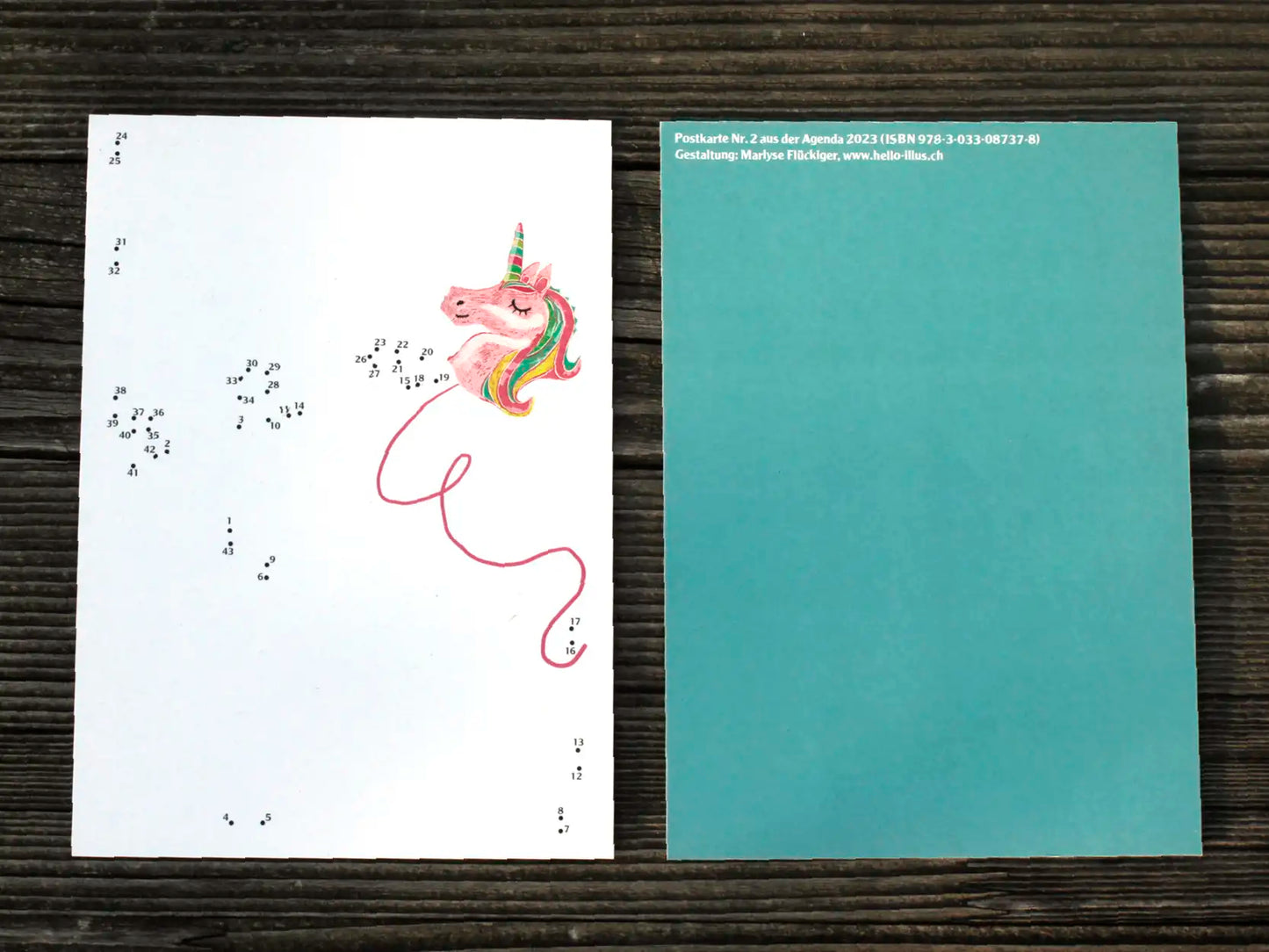 Edition Punktpunktpunkt - Postkarte "Nr. 2 aus der Agenda 2023" (5 Stück)