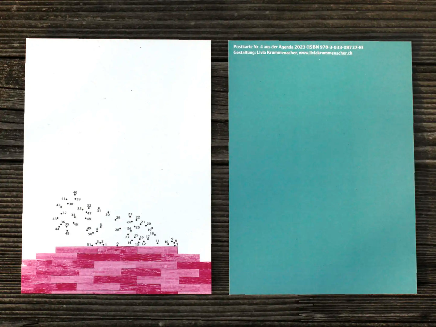 Edition Punktpunktpunkt - Postkarte "Nr. 4 aus der Agenda 2023" (5 Stück)