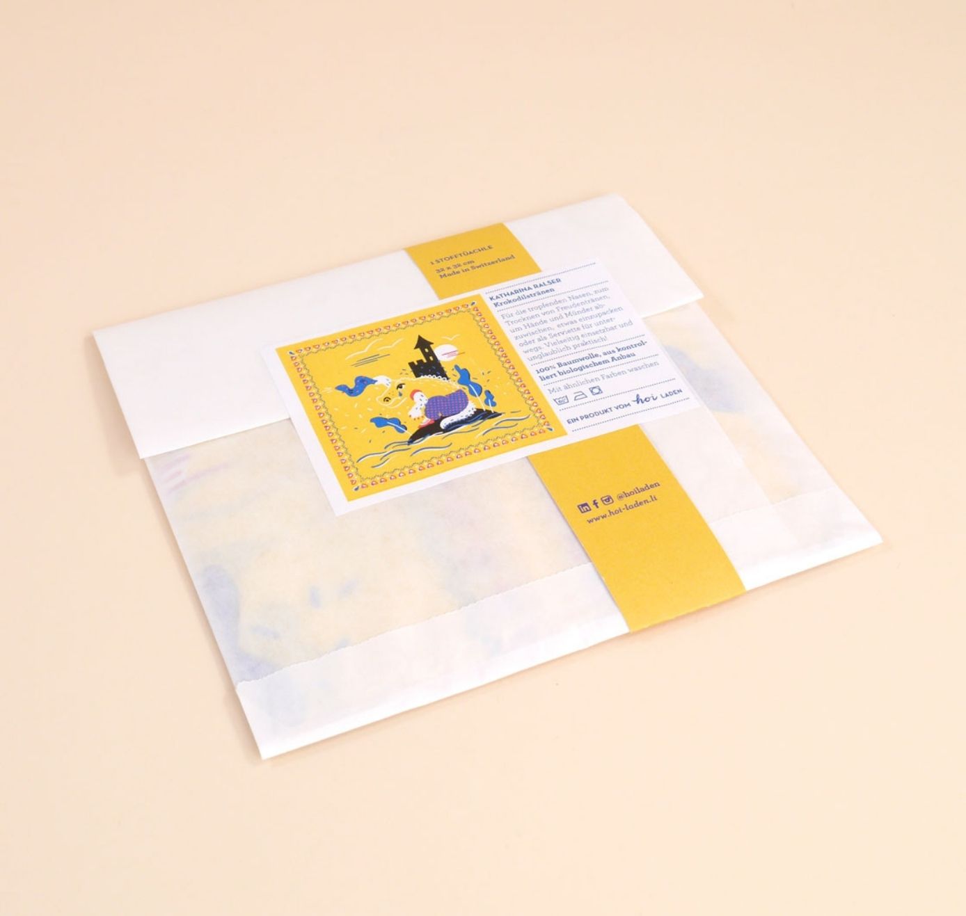 Hoi-Laden - Stofftüchlein "Krokodilstränen" (5 Stück)