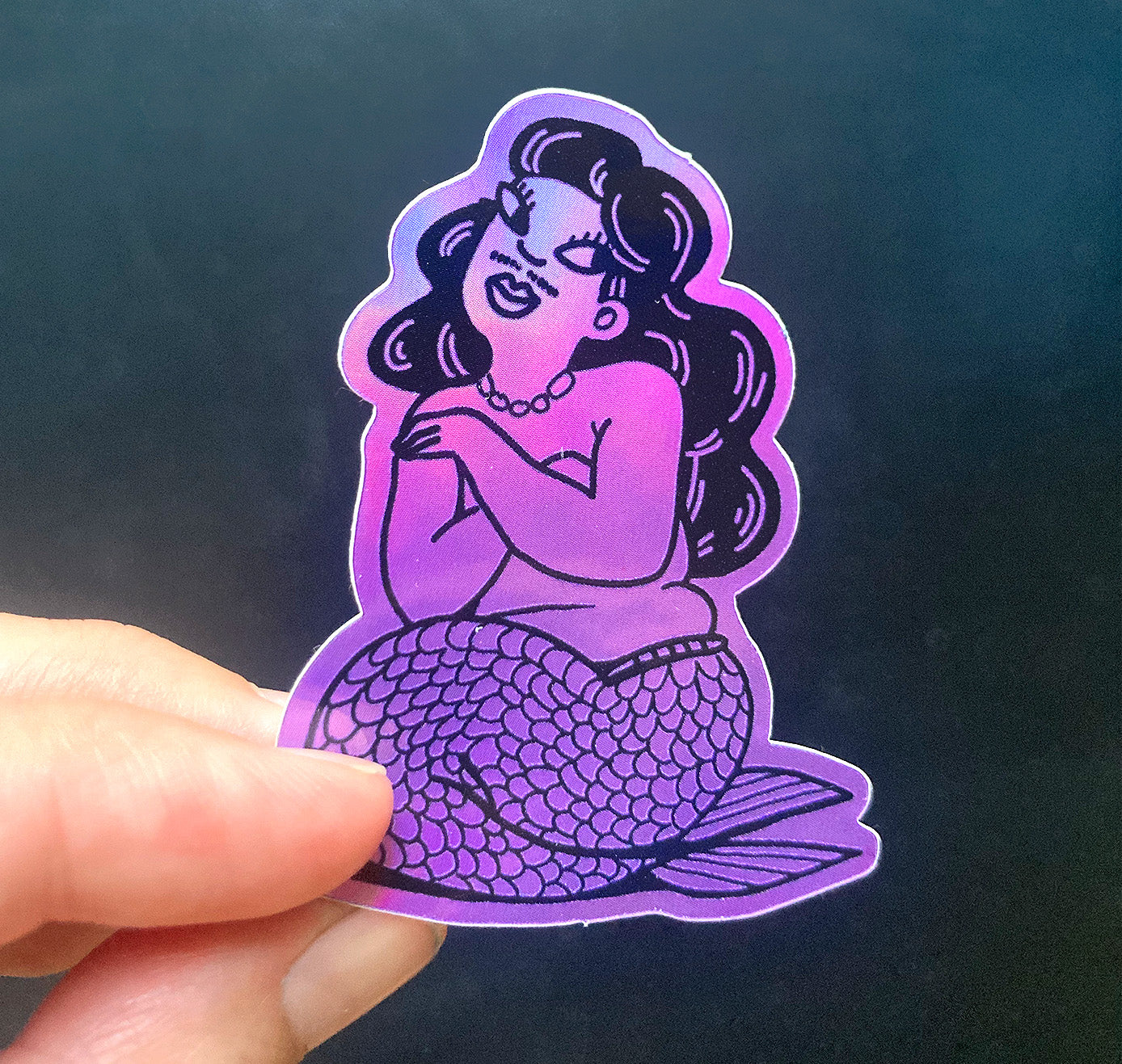 Rina Jost - Holographic Sticker "Mermaid" (10 Stück)