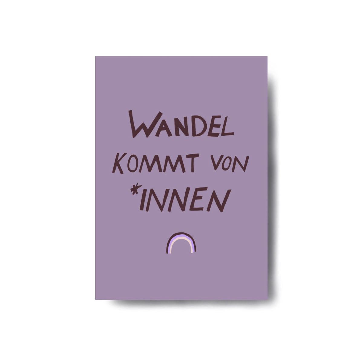 Karin Lena Schmid - Postkarte "Wandel kommt von *Innen" (5 Stück)