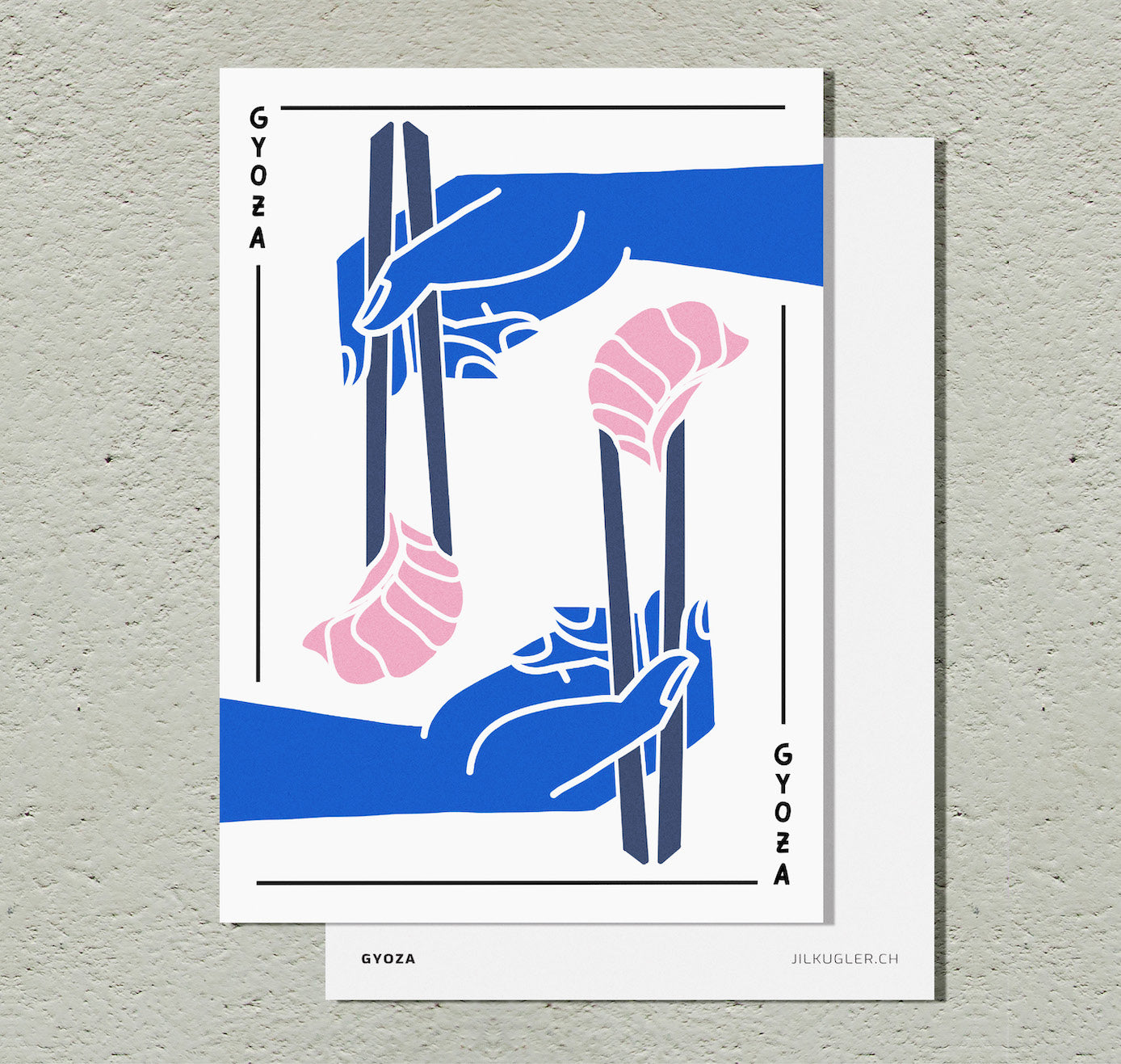 Jil Kugler - Postkarte "Noodle Series - Gyoza" (10 Stück)