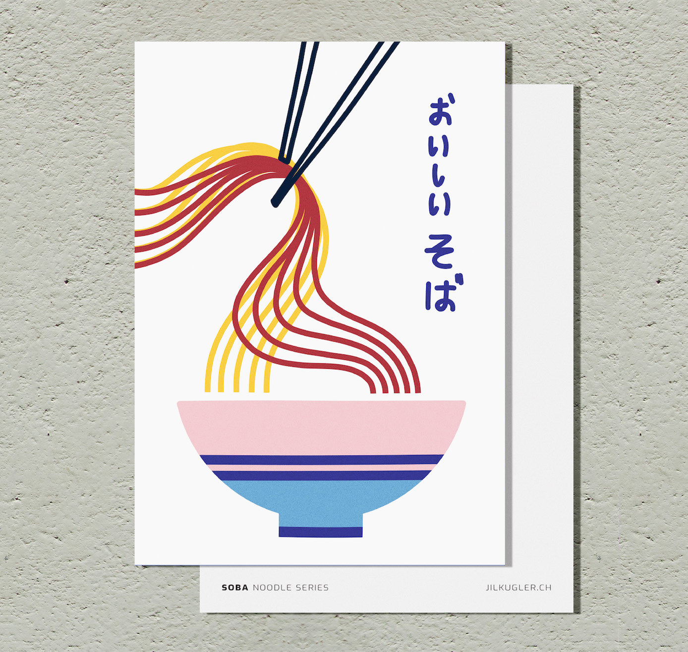 Jil Kugler - Postkarte "Noodle Series - Soba" (10 Stück)