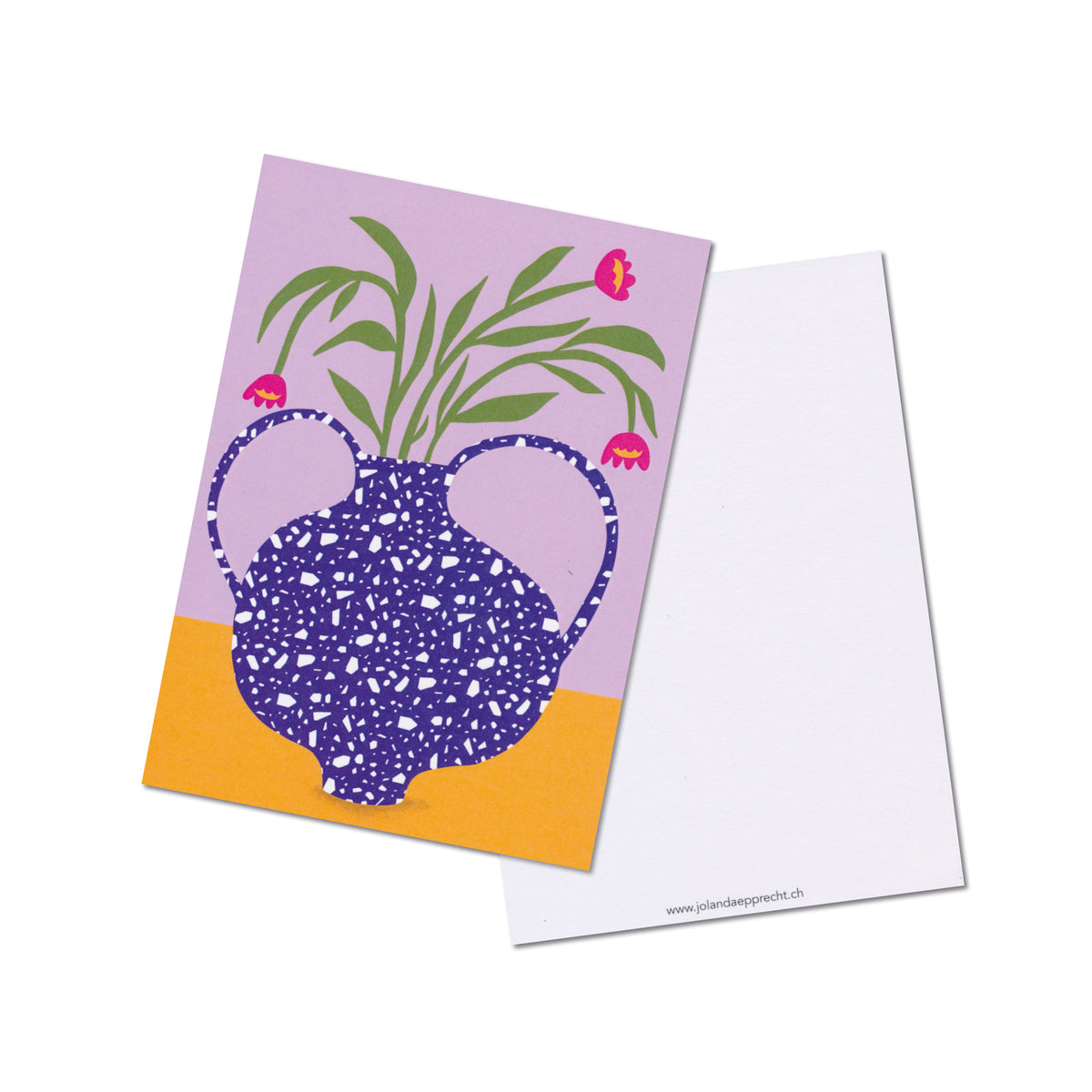 Jolanda Epprecht - Postkarte "Gesprenkelte Vase" (5 Stück)