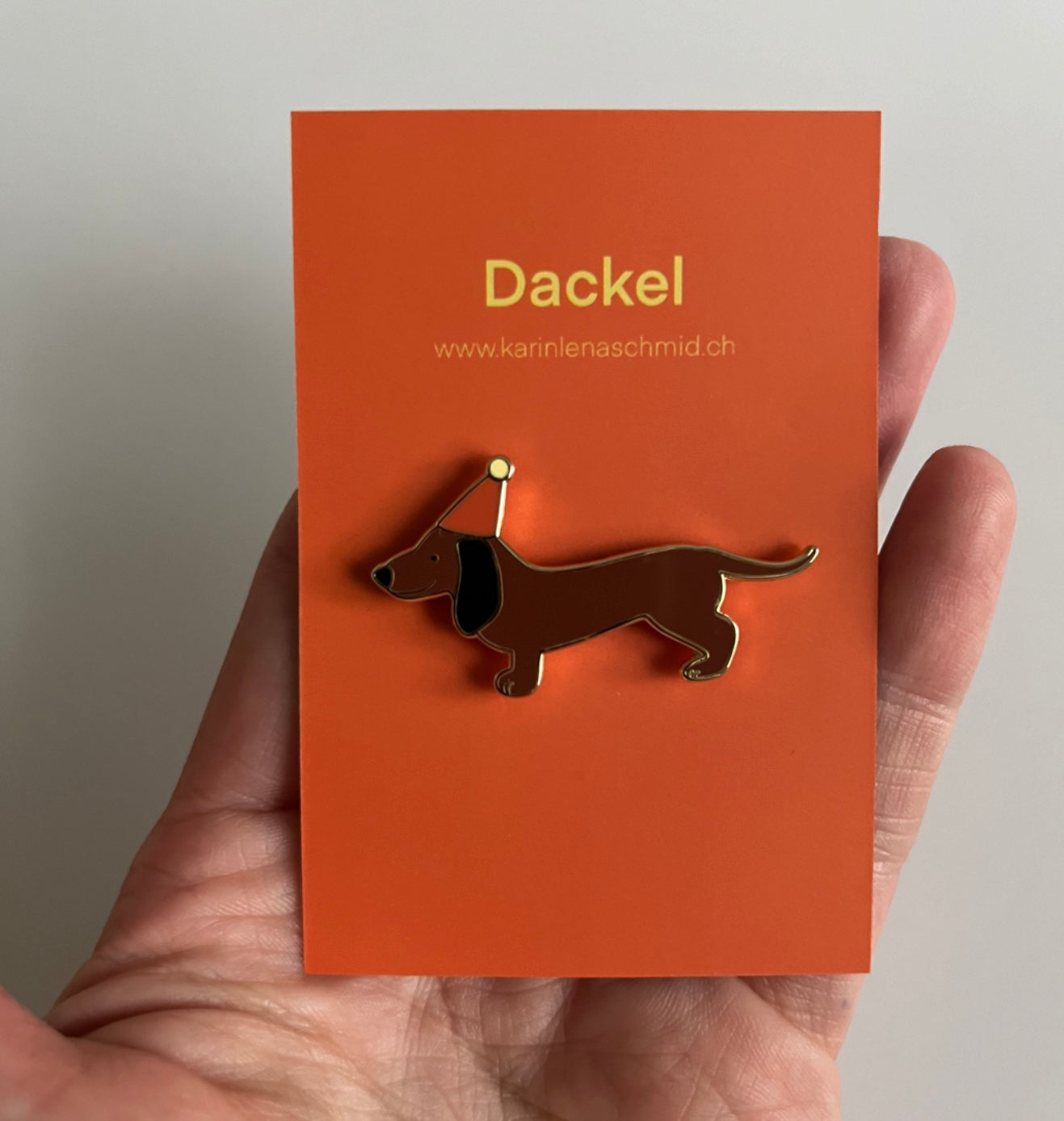 Karin Lena Schmid - Pin "Dackel" (5 Stück)