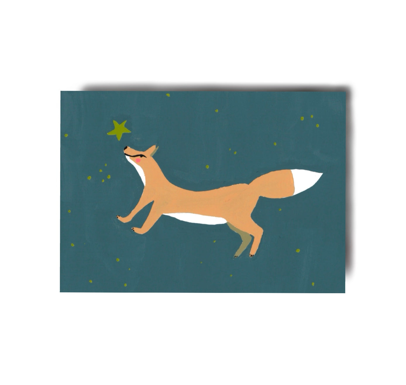 Karin Lena Schmid - Postkarte "Fuchs im Himmel" (5 Stück)