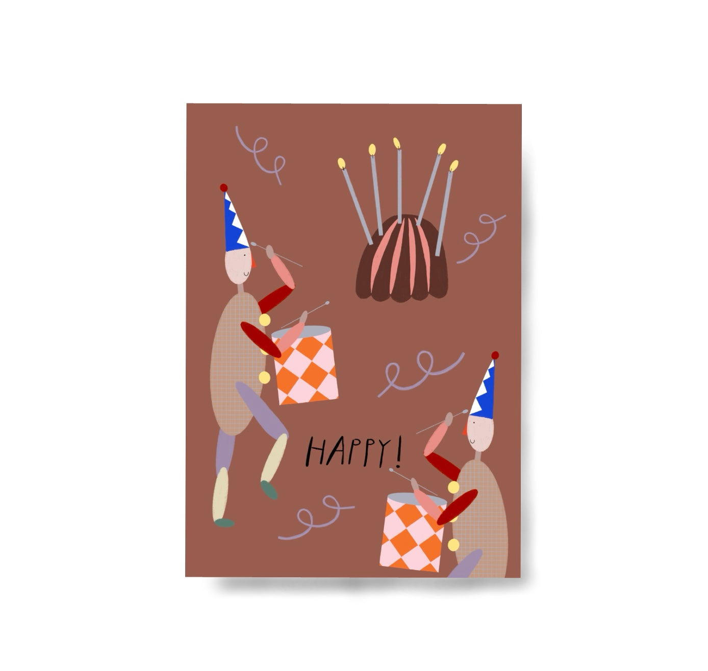 Karin Lena Schmid - Postkarte "Happy" (5 Stück)