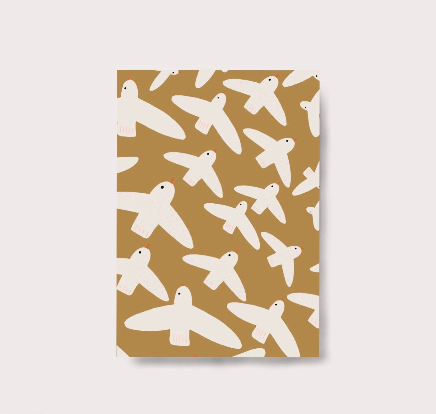 Karin Lena Schmid - Postkarte "Weisse Vögel" (5 Stück)