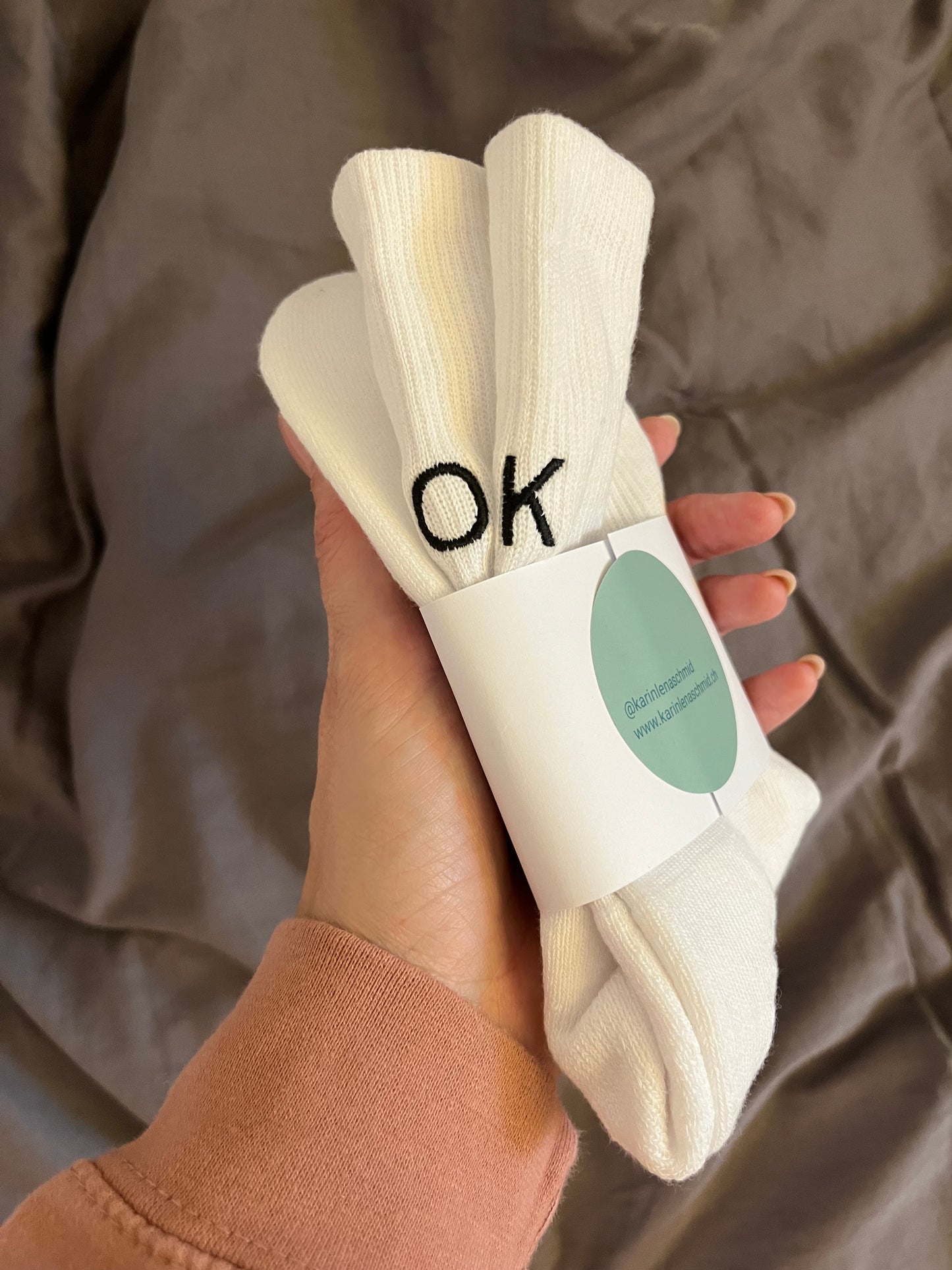 Karin Lena Schmid - Sportsocken "OK - KO" (5 Stück)