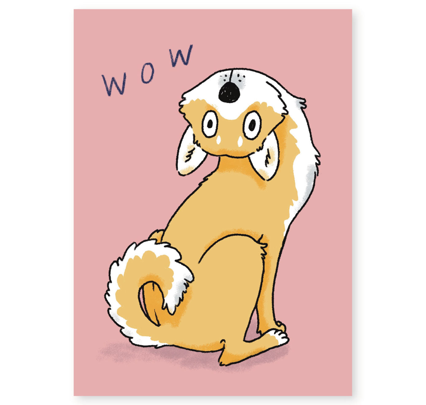 Leonie Rösler - Postkarte "Shiba sagt Wow" (5 Stück)