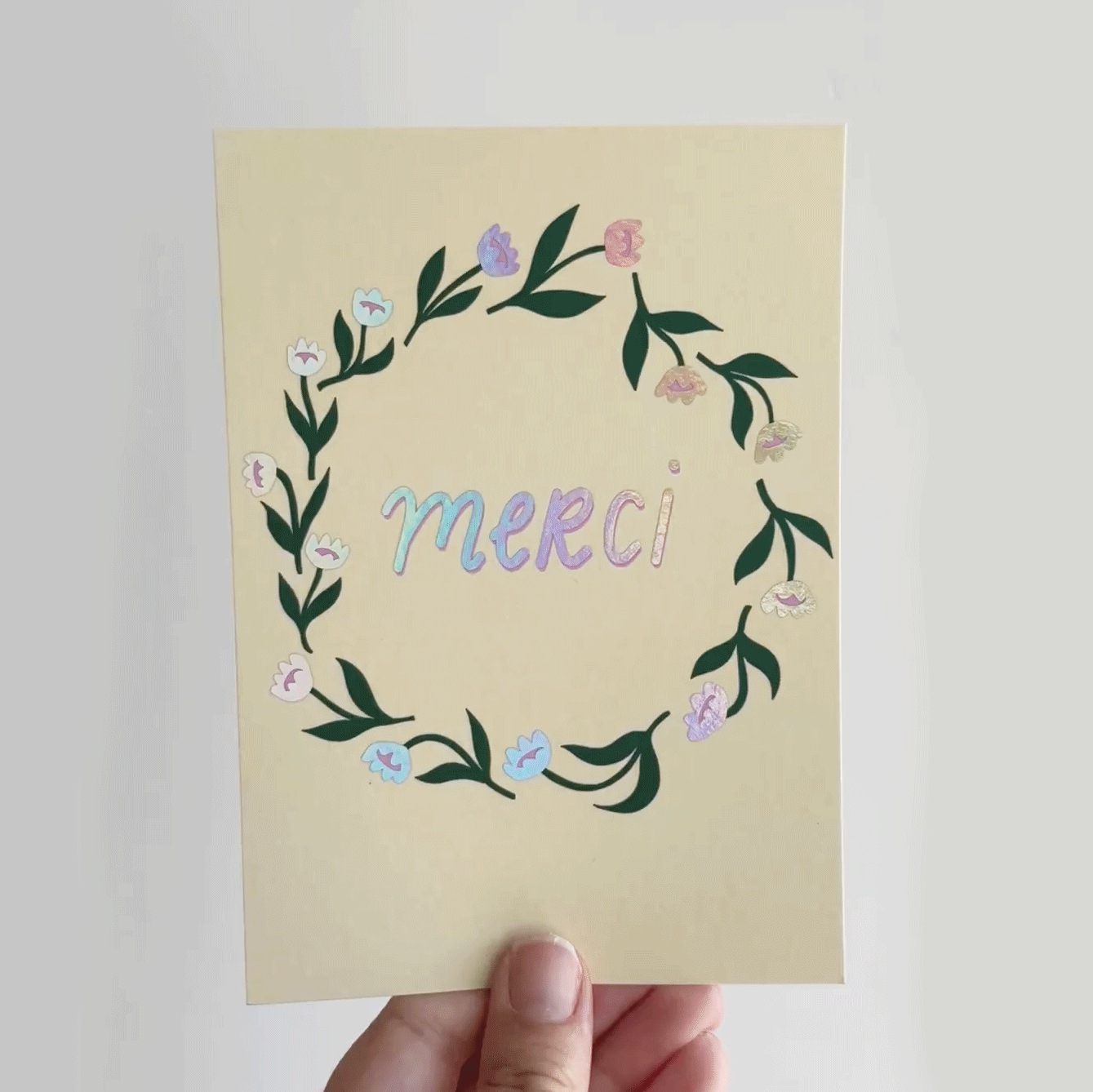 Jolanda Epprecht - Postkarte "Merci" (5 Stück)