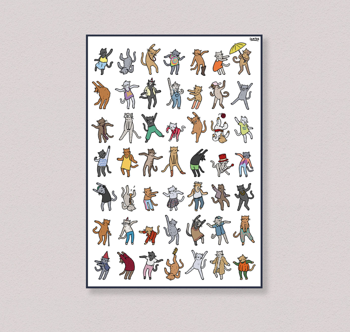 Olivier Samter - Plakat "Tanzende Büsis" (5 Stück)