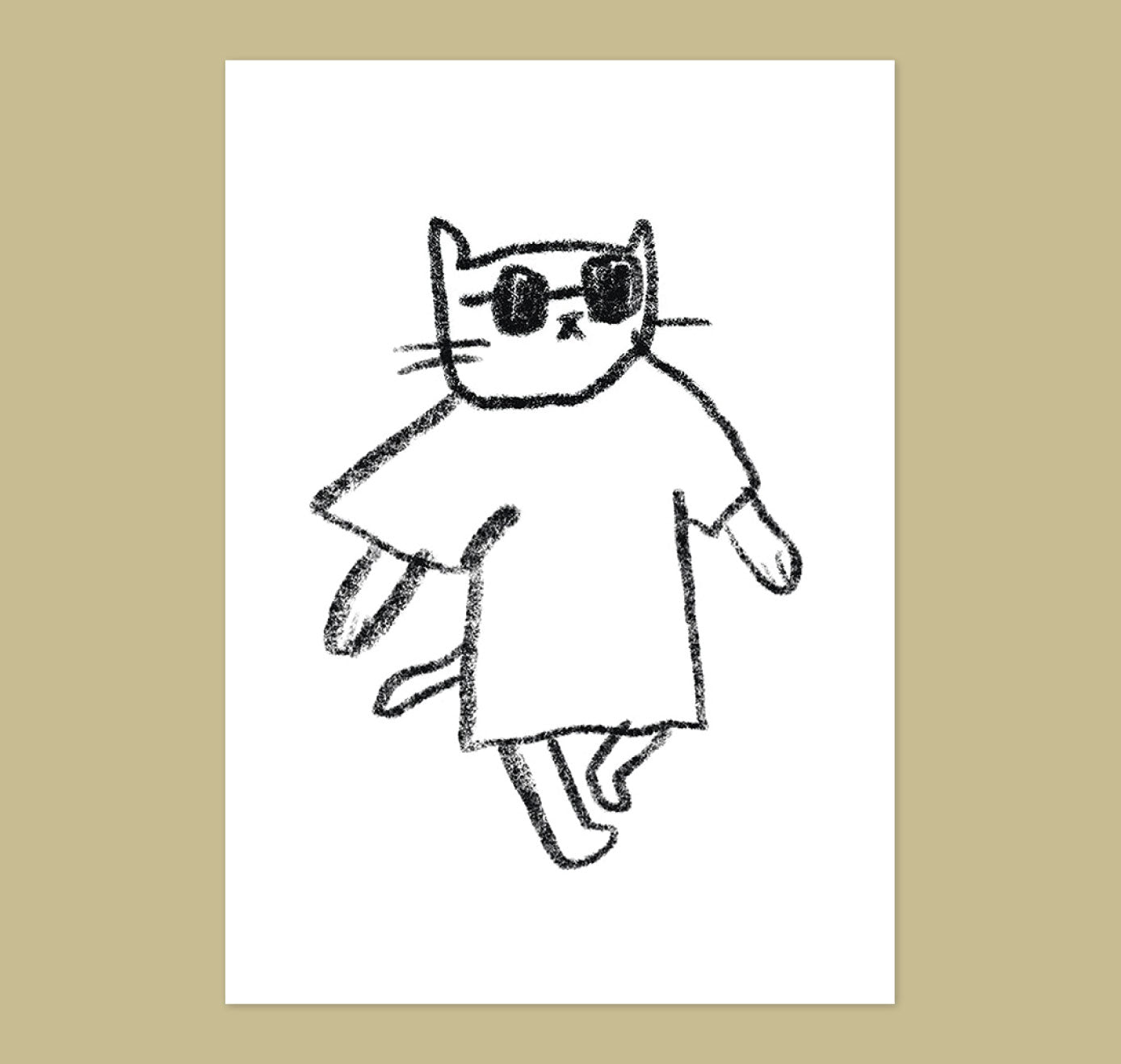 Olivier Samter - Postkarte "Büsi" (5 Stück)