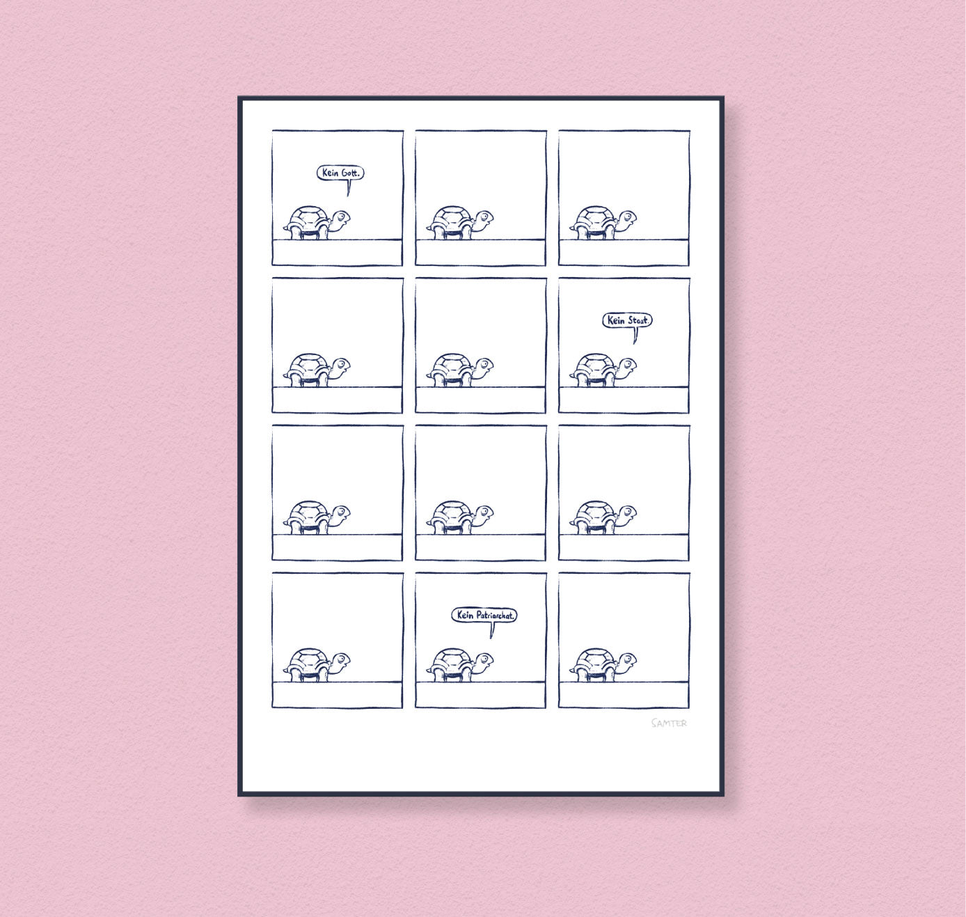 Olivier Samter - Plakat "LINKSRADIKALES SCHILDCHRÖTTLI" (5 Stück)