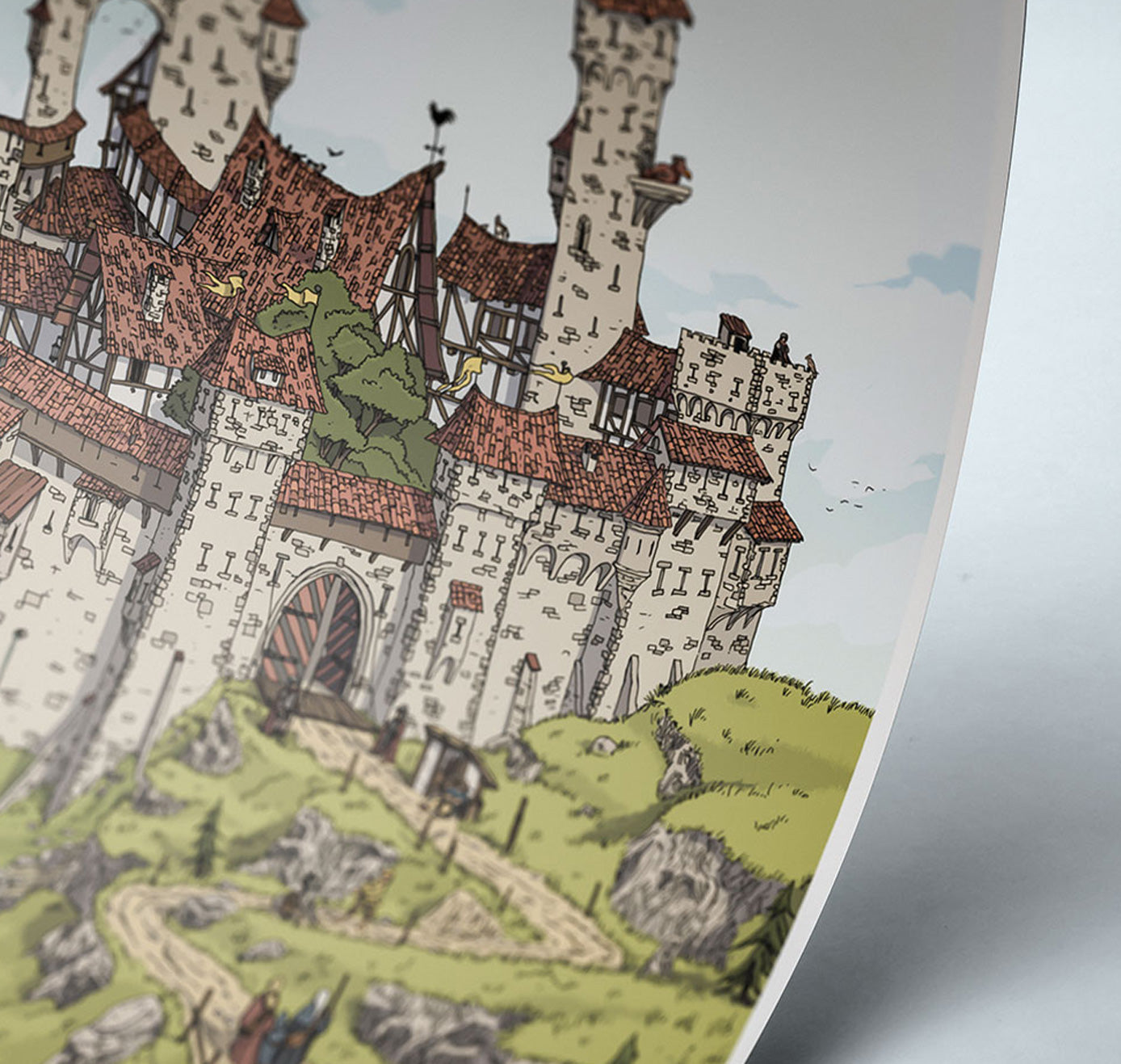 Hyperraumverlag - Plakat "Burg Krähenfels" (5 Stück)