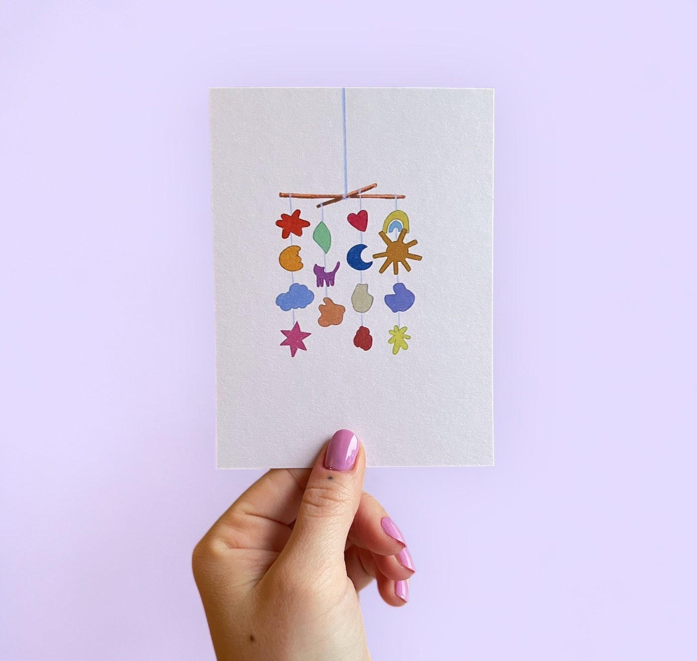 arion illustriert - Karte "Baby Mobile" (5 Stück)