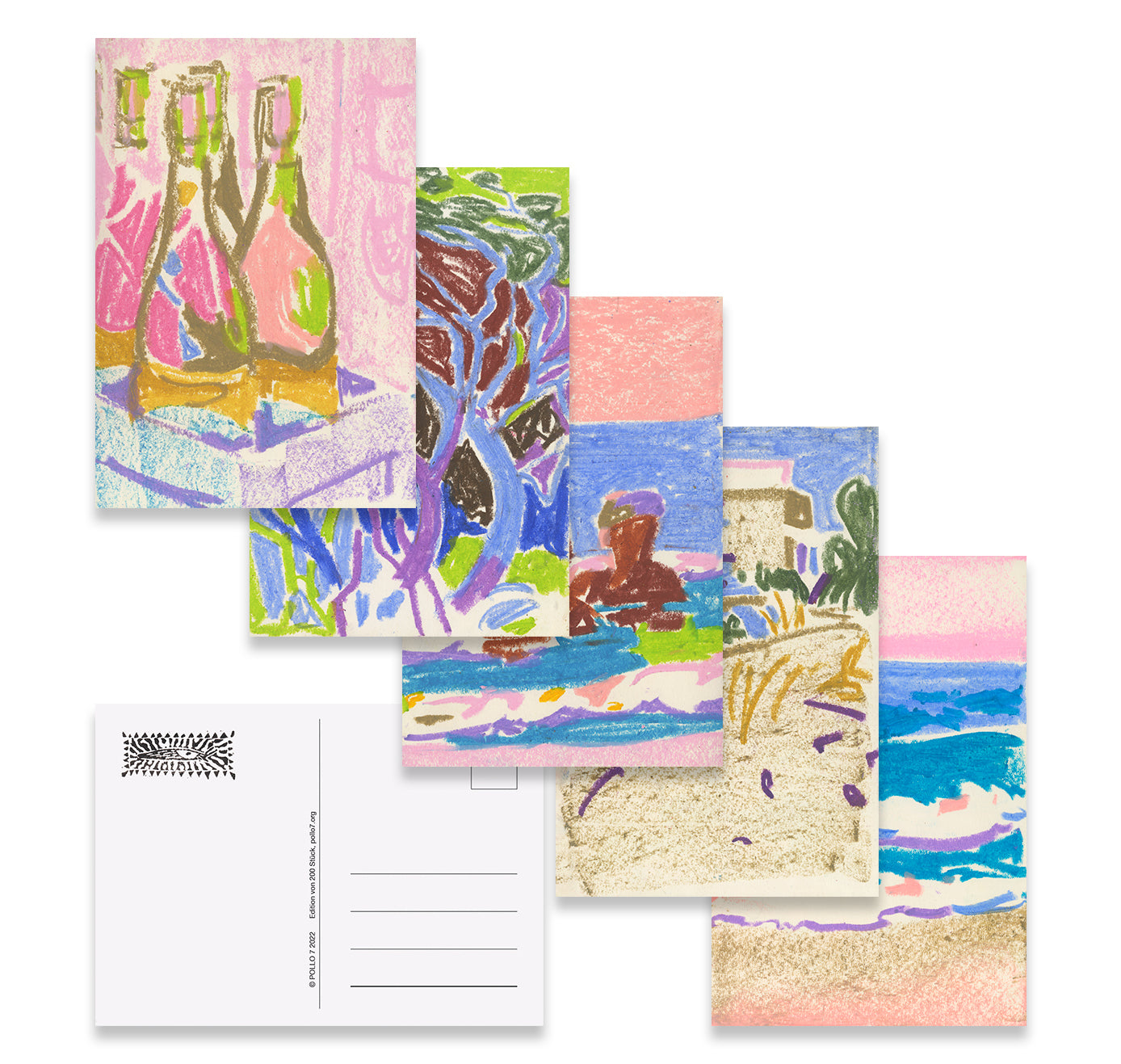 Pollo7 - Postkarten-Set "Italy" (5 Stück)