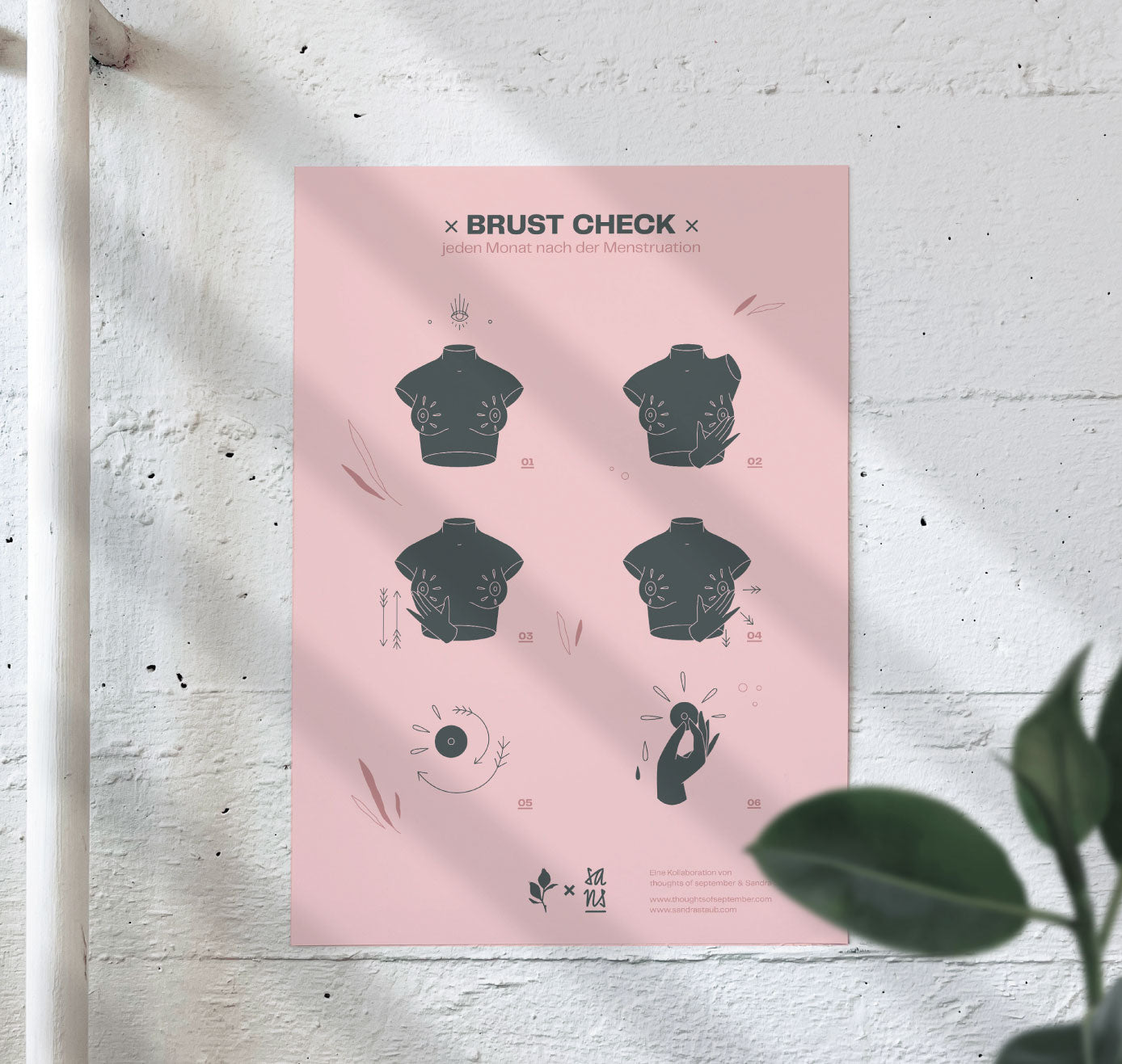 Sandra Staub - Plakat "BRUST CHECK" (5 Stück)