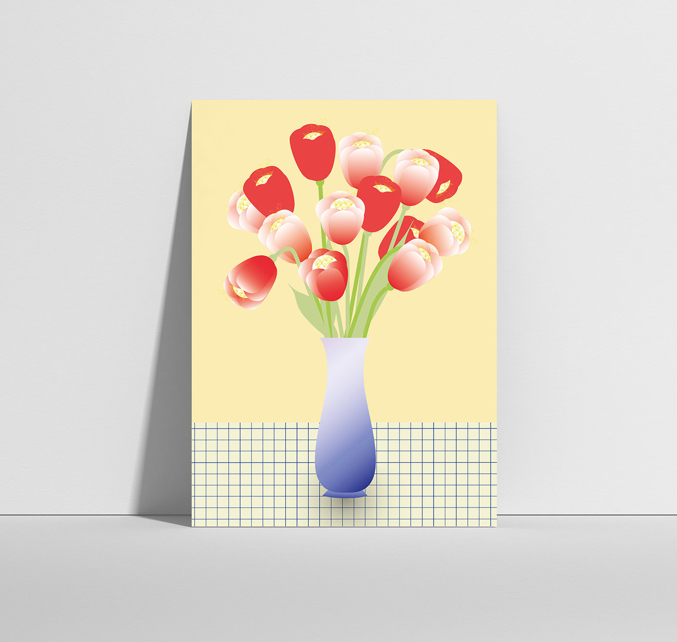 Anna-Lisa Schneeberger - Postkarte "Blumenstrauss April" (5 Stück)