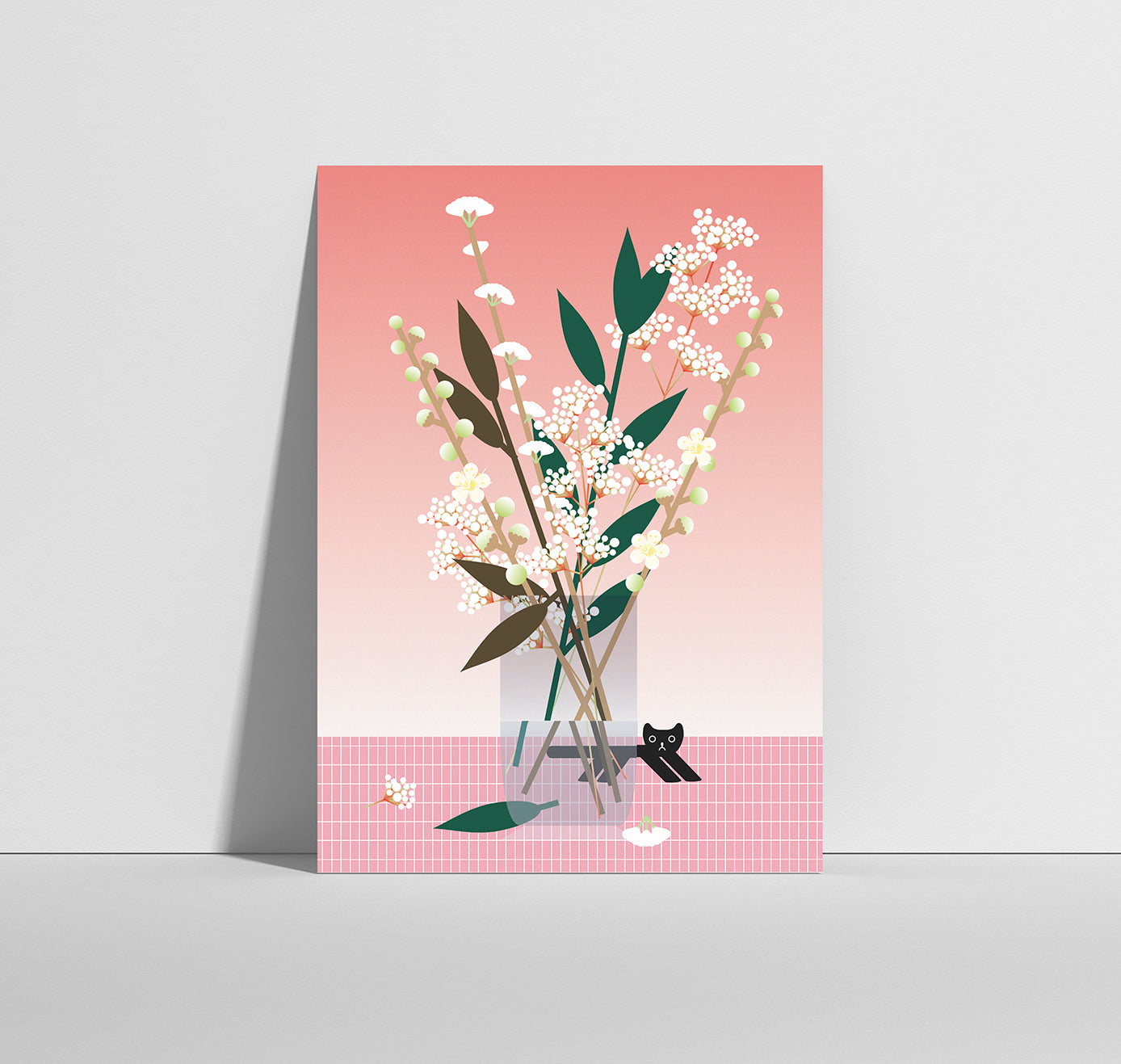 Anna-Lisa Schneeberger - Postkarte "Blumenstrauss Februar" (5 Stück)