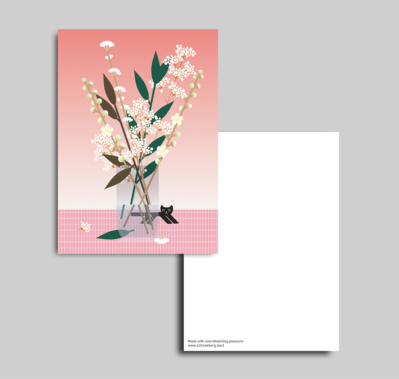 Anna-Lisa Schneeberger - Postkarte "Blumenstrauss Februar" (5 Stück)