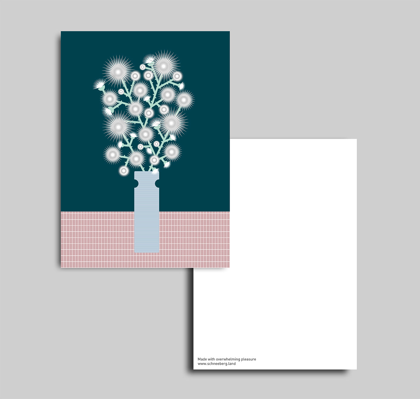 Anna-Lisa Schneeberger - Postkarte "Blumenstrauss Januar" (5 Stück)