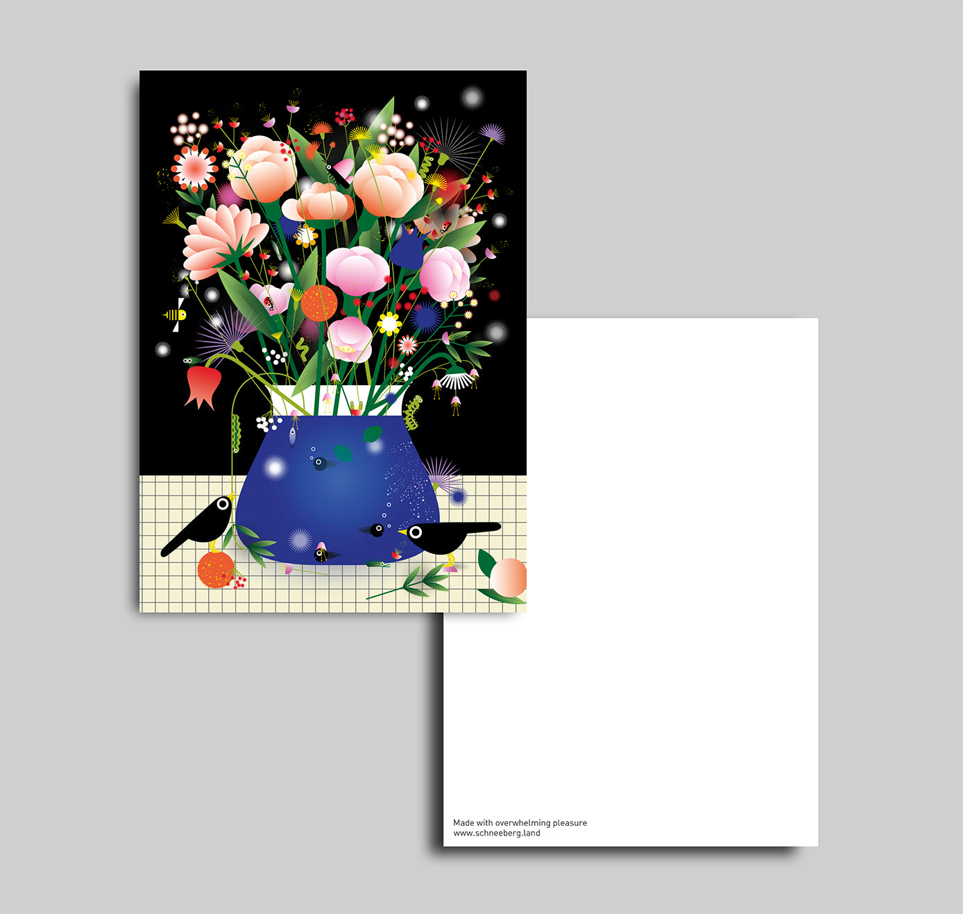 Anna-Lisa Schneeberger - Postkarte "Blumenstrauss Juni" (5 Stück)