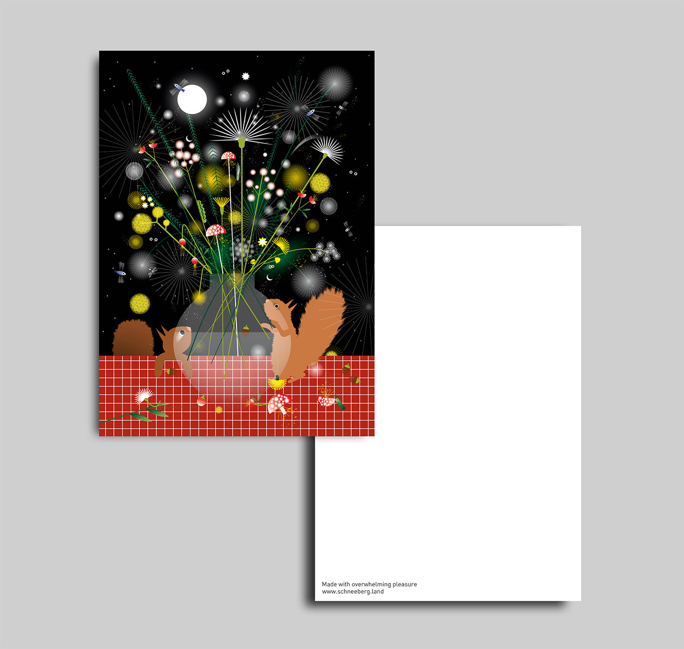 Anna-Lisa Schneeberger - Postkarte "Blumenstrauss Oktober" (5 Stück)