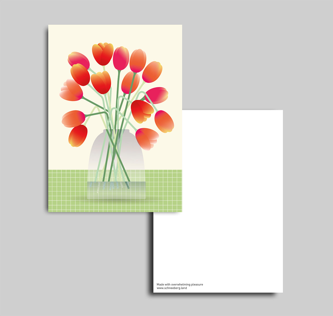 Anna-Lisa Schneeberger - Postkarte "Tulpenstrauss" (5 Stück)