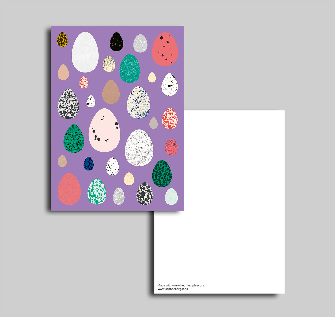 Anna-Lisa Schneeberger - Postkarte "Eier lila" (5 Stück)