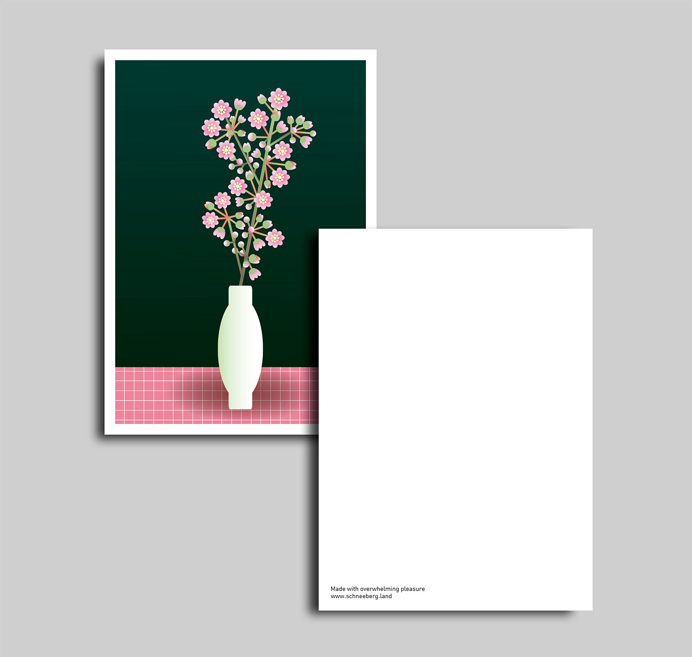 Anna-Lisa Schneeberger - Postkarte "Frühlingszweig" (5 Stück)