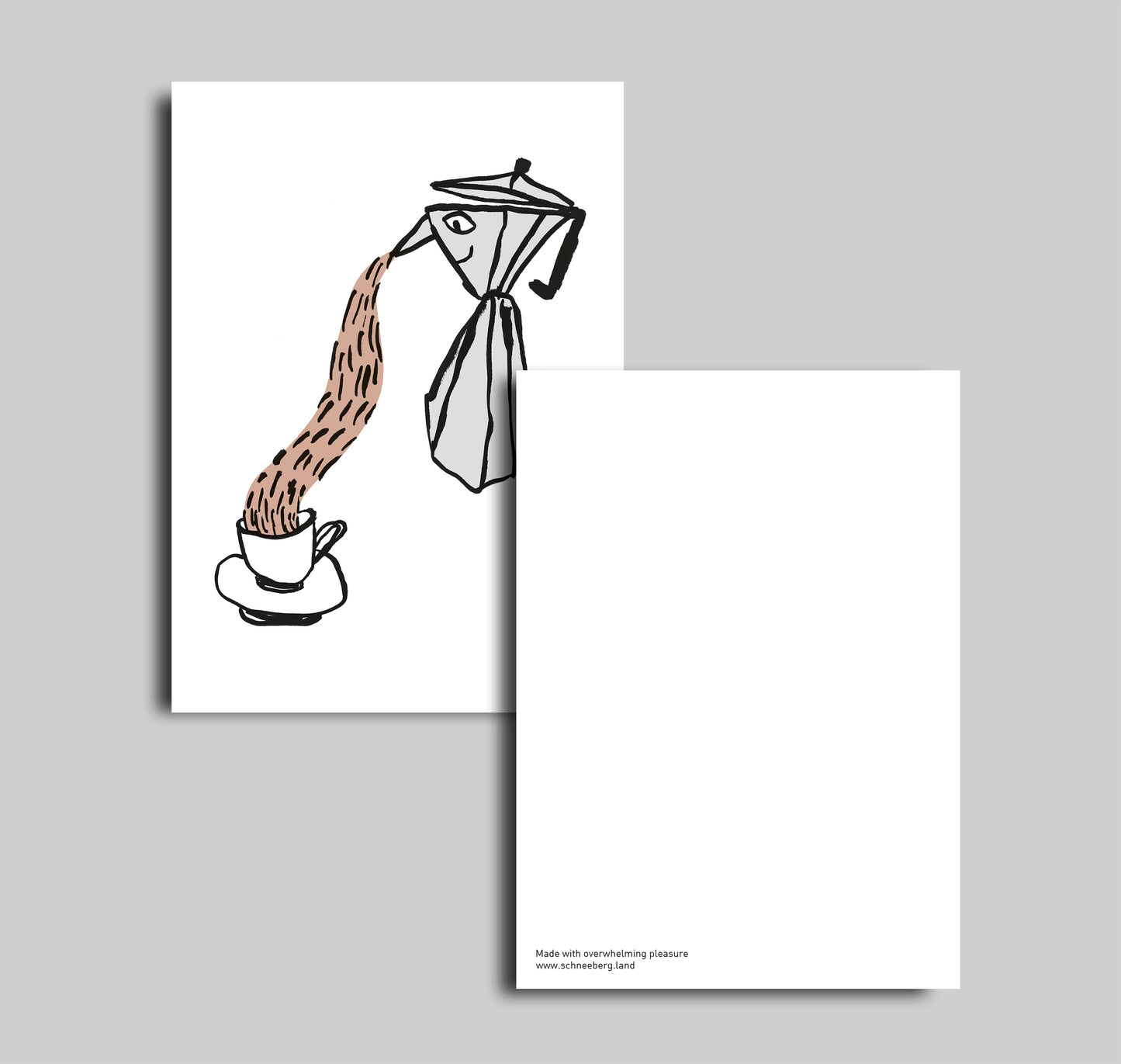 Anna-Lisa Schneeberger - Postkarte "Kaffee" (5 Stück)