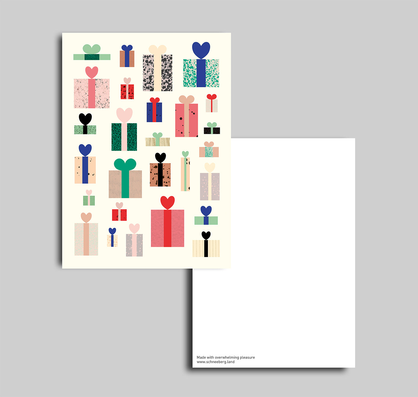 Anna-Lisa Schneeberger - Postkarte "Päckli" beige (5 Stück)