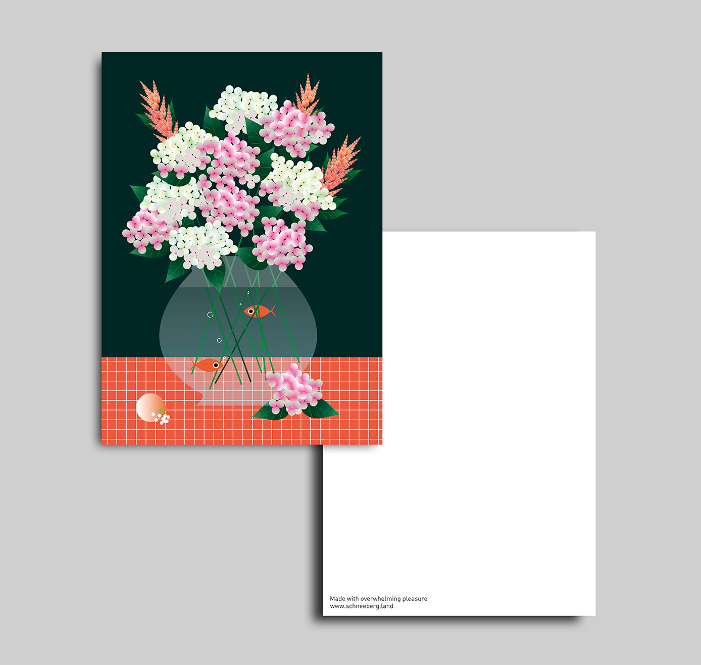 Anna-Lisa Schneeberger - Postkarte "Blumenstrauss September" (5 Stück)