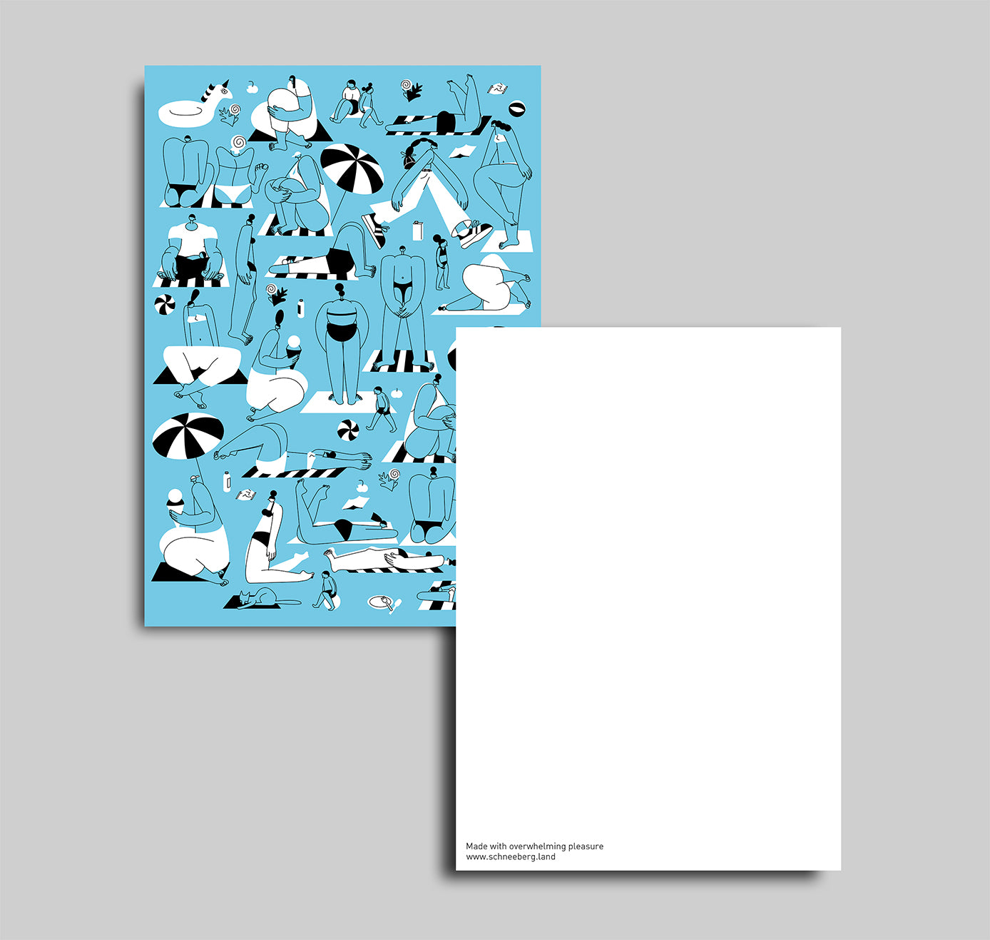 Anna-Lisa Schneeberger - Postkarte "Strand" (5 Stück)