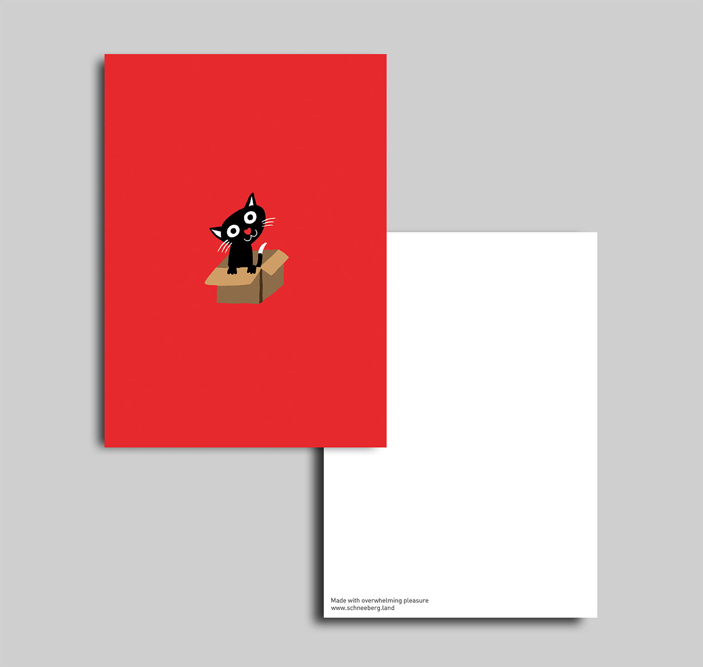 Anna-Lisa Schneeberger - Postkarte "Surprise" rot (5 Stück)